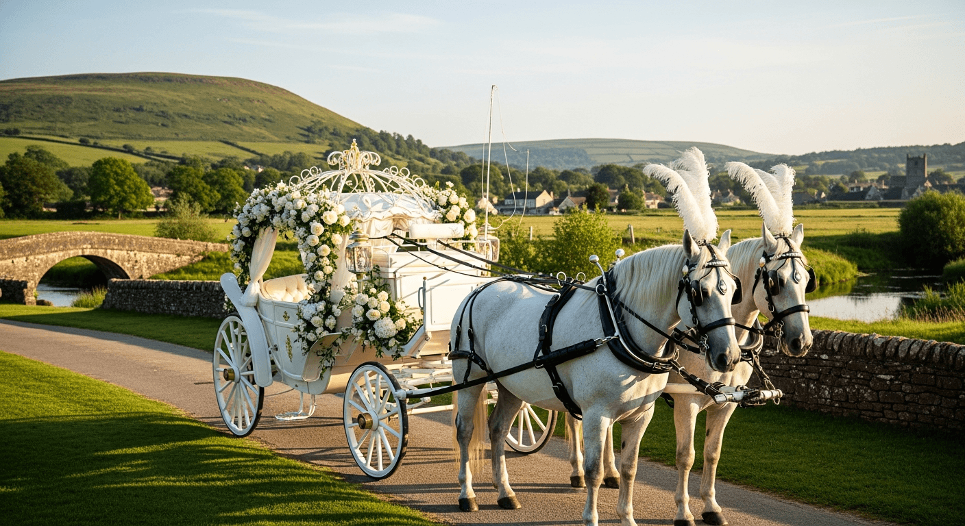 Horse Drawn Wedding Carriage