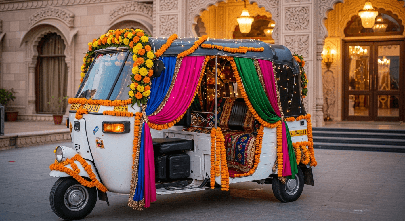 Wedding Rickshaw