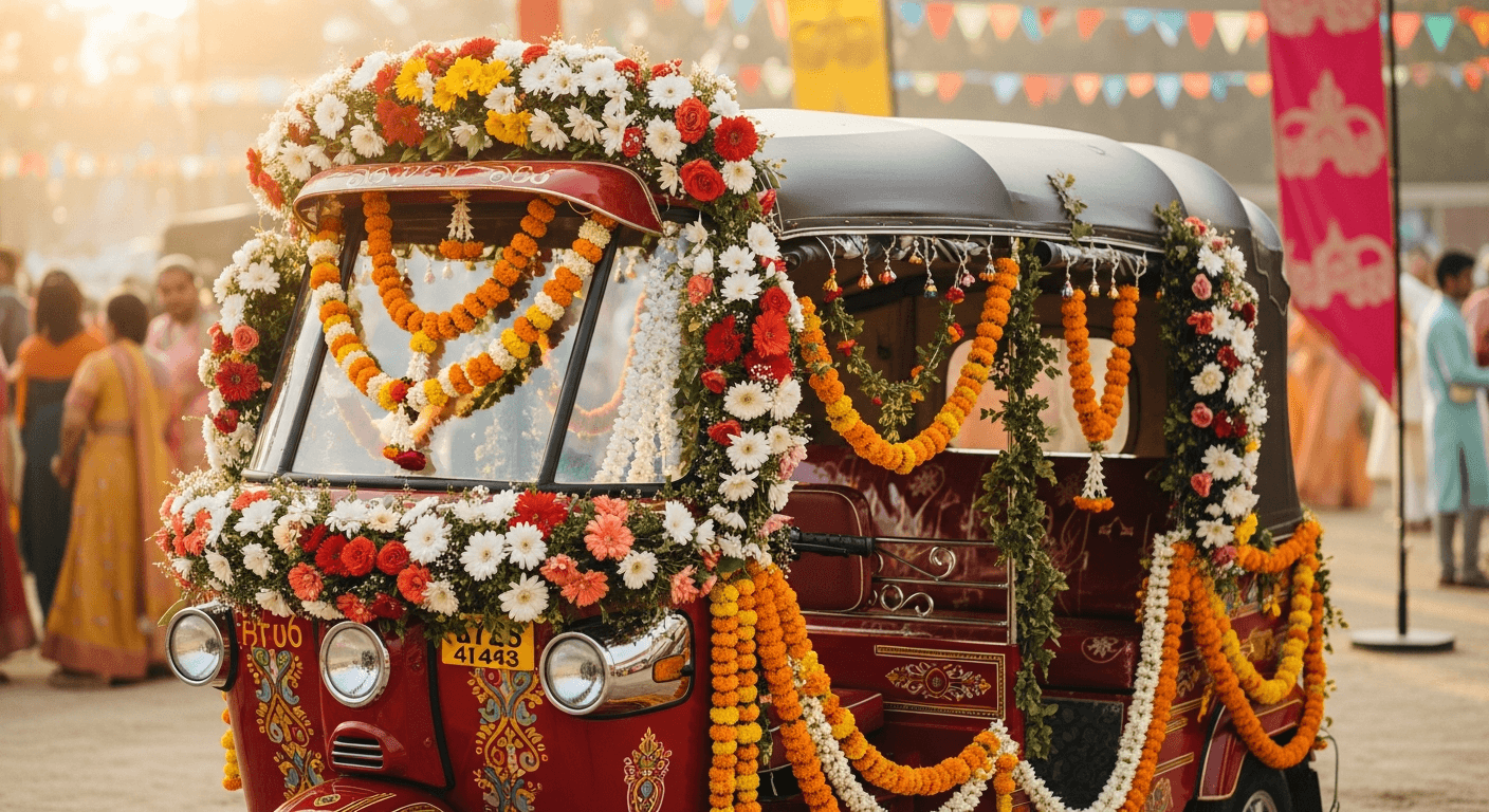 Wedding Rickshaw Tuk Tuk